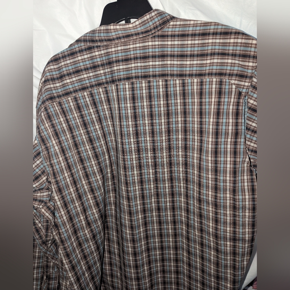 Columbia Men's Large ‎ Omni-Wick Plaid Button Down Dress Shirt - Picture 3 of 3